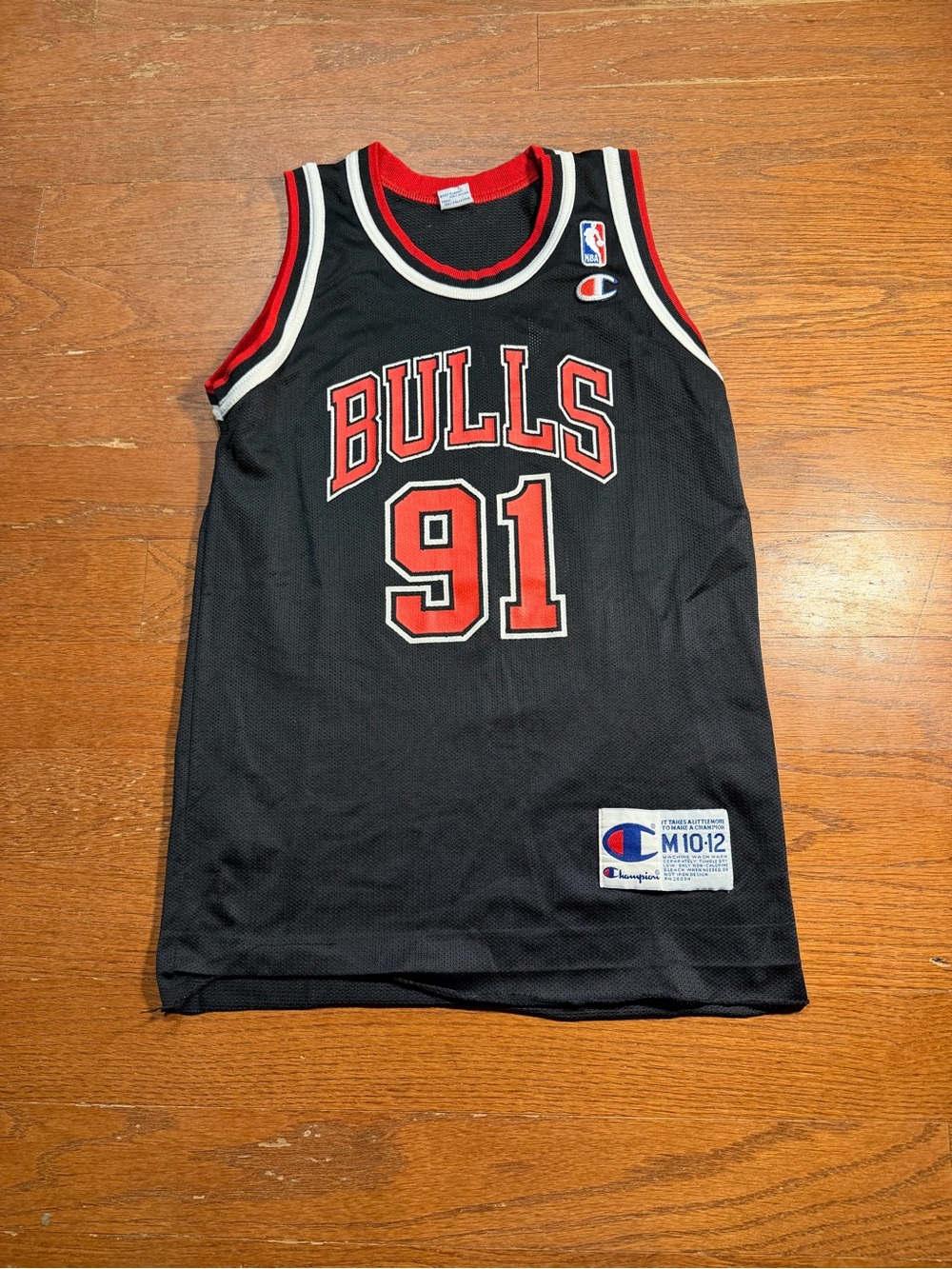 90s Vintage Youth Denis Rodman Chicago Bulls Basketball Jersey